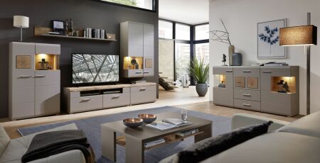 Obývací nábytek FARO II_ sestava 10 A1 MM 80 + sideboard 21 + konferenční stůl_ obr. 1