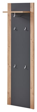 Předsíňový nábytek PASQUALE_ závěsný šatní panel_ rozměry š/v/h: 48 / 170 / 30 cm_ šikmý pohled_ obr. 9