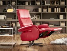 Relaxační polohovatelné křeslo SAXON 9501_ opěradlo B_ područky 3_ v kůži Cento rosso_ obr. 14 Relaxační polohovatelné křeslo SAXON 9501_ opěradlo B_ područky 3_ v kůži Cento rosso_ obr. 14