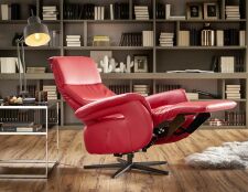 Relaxační polohovatelné křeslo SAXON 9501_ opěradlo B_ područky 3_ v kůži Cento rosso_ obr. 15 Relaxační polohovatelné křeslo SAXON 9501_ opěradlo B_ područky 3_ v kůži Cento rosso_ obr. 15