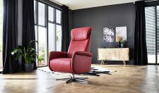 Relaxační polohovatelné křeslo SAXON 9501_ opěradlo C_ područky 2_ v kůži Cento rosso antico_ obr. 31 Relaxační polohovatelné křeslo SAXON 9501_ opěradlo C_ područky 2_ v kůži Cento rosso antico_ obr. 31