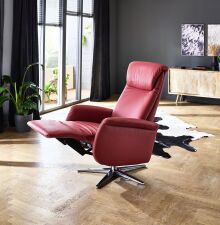Relaxační polohovatelné křeslo SAXON 9501_ opěradlo C_ područky 2_ v kůži Cento rosso antico_ obr. 32 Relaxační polohovatelné křeslo SAXON 9501_ opěradlo C_ područky 2_ v kůži Cento rosso antico_ obr. 32