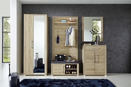 Předsíňový nábytek GIP_ sestava  30 15 HH 80_ čelní pohled _ rozměry š/v/h_ 268/200/40 cm_ obr. 1
