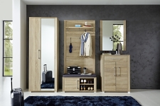 Předsíňový nábytek GIP_ sestava  30 15 HH 80_ čelní pohled _ rozměry š/v/h_ 268/200/40 cm_ obr. 1