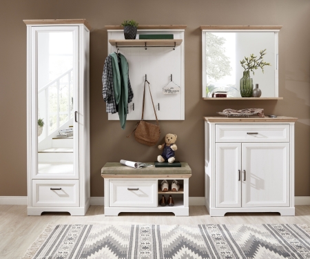 Předsíňový nábytek JASPER_ sestava 30 B1 UH 80_ rozměry_ š/v/h_  280/204/41 cm_ čelní pohled_ obr. 2
