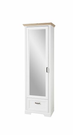 Předsíňový nábytek JASPER_ šatní skříň 30 B1 UH 01_ rozměry_ š/v/h_  65/204/41 cm_ šikmý pohled_ obr. 9 