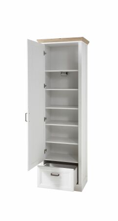 Předsíňový nábytek JASPER_ šatní skříň 30 B1 UH 01_ rozměry_ š/v/h_  65/204/41 cm_ otevřená_ vnitřní uspořádání_ obr. 10