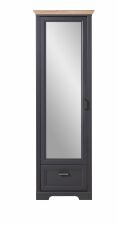 Předsíňový nábytek JASPER_ šatní skříň 30 B1 GH 01_ rozměry_ š/v/h_ 65/204/41 cm_ čelní pohled_ obr. 8