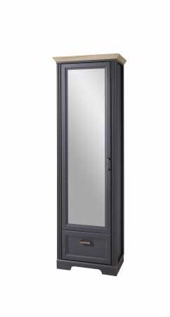 Předsíňový nábytek JASPER_ šatní skříň 30 B1 GH 01_ rozměry_ š/v/h_ 65/204/41 cm_ šikmý pohled_ obr. 9