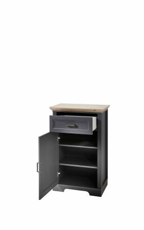 Předsíňový nábytek JASPER_ botník 30 B1 GH 10_ rozměry_ š/v/h_ 65/102/41 cm_ otevřený_ vnitřní uspořádání_ obr. 13