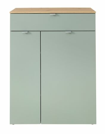 Předsíňový nábytek BONO green_ botník 30 J1 H9 11_ rozměry š/v/h_ 78/103/38 cm_ čelní pohled_ obr. 8