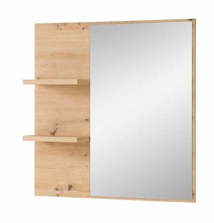 Předsíňový nábytek BONO green_ závěsné zrcadlo 30 J1 H9 50_ rozměry š/v/h_ 78/80/17 cm_ šikmý pohled_ obr. 14