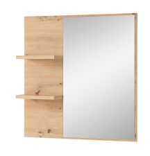 Předsíňový nábytek BONO green_ závěsné zrcadlo 30 J1 H9 50_ rozměry š/v/h_ 78/80/17 cm_ šikmý pohled_ obr. 14 Předsíňový nábytek BONO green_ závěsné zrcadlo 30 J1 H9 50_ rozměry š/v/h_ 78/80/17 cm_ šikmý pohled_ obr. 14