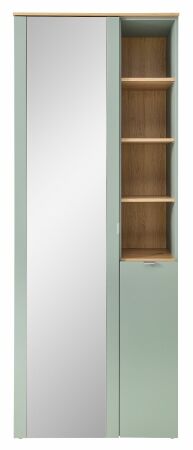 Předsíňový nábytek BONO green_ šatní skříň 30 J1 H9 01_ rozměry š/v/h_ 78/202/38 cm_ čelní pohled_ obr. 5