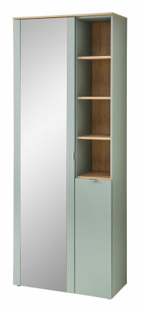 Předsíňový nábytek BONO green_ šatní skříň 30 J1 H9 01_ rozměry š/v/h_ 78/202/38 cm_ šikmý pohled_ obr. 6