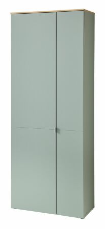 Předsíňový nábytek BONO green_ botník 30 J1 H9 03_ rozměry š/v/h_ 78/202/38 cm_ šikmý pohled_ obr. 10