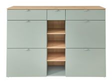 Předsíňový nábytek BONO green_ botník 30 J1 H9 12_ rozměry š/v/h_ 148/103/38 cm_ čelní pohled_ obr. 3