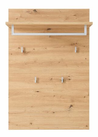 Předsíňový nábytek BONO white_ závěsný šatní panel 30 J1 HW 40_ rozměry š/v/h_ 78/117/30 cm_ čelní pohled_ obr. 8