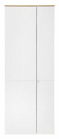 Předsíňový nábytek BONO white_ botník 30 J1 HW 03_ rozměry š/v/h_ 78/202/38 cm_ čelní pohled_ obr. 8