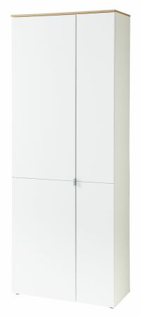 Předsíňový nábytek BONO white_ botník 30 J1 HW 03_ rozměry š/v/h_ 78/202/38 cm_ šikmý pohled_ obr. 9