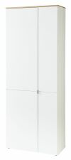 Předsíňový nábytek BONO white_ botník 30 J1 HW 03_ rozměry š/v/h_ 78/202/38 cm_ šikmý pohled_ obr. 9