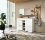 Předsíňový nábytek BONO white_ sestava 30 J1 HW 82_ rozměry š/v/h_ 208/202/38 cm_ obr. 1