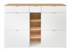 Předsíňový nábytek BONO white_ botník 30 J1 HW 12_ rozměry š/v/h_ 148/103/38 cm_ čelní pohled_ obr. 4