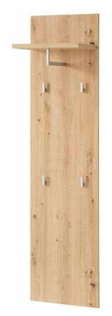 Předsíňový nábytek BONO white_ závěsný šatní panel 30 J1 HW 41_ rozměry š/v/h_ 40/158/30 cm_ šikmý pohled_ obr. 7
