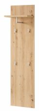 Předsíňový nábytek BONO white_ závěsný šatní panel 30 J1 HW 41_ rozměry š/v/h_ 40/158/30 cm_ šikmý pohled_ obr. 7