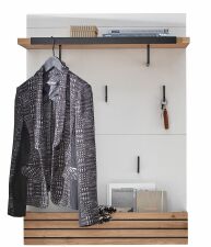 Předsíňový nábytek FREMONT_ závěsný šatní panel 60 C5 HW 40_ š/v/h_ 80/114/33 cm_ foto s dekorací_ obr. 8