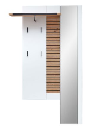 Předsíňový nábytek FREMONT_ závěsný šatní panel 60 C5 HW 41_ š/v/h_ 117/193/34 cm_ čelní pohled_ obr. 7
