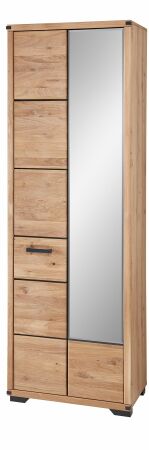 Předsíňový nábytek GAMMA_ šatní skříň 3X 15 HH 01_ rozměry š/v/h_ 68/204/41 cm_ šikmý pohled_ obr. 4