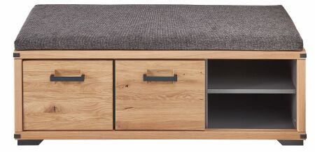Předsíňový nábytek GAMMA_ lavice s polštářem na sezení 3X 15 HH 62_ rozměry š/v/h_ 120/45/41 cm_ čelní pohled_ obr. 8