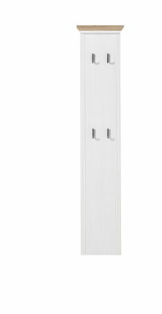 Předsíňový nábytek JASPER_ závěsný šatní panel 30 B1 UH 40_ rozměry_ š/v/h_ 41/195/9 cm_ čelní pohled_ obr. 10
