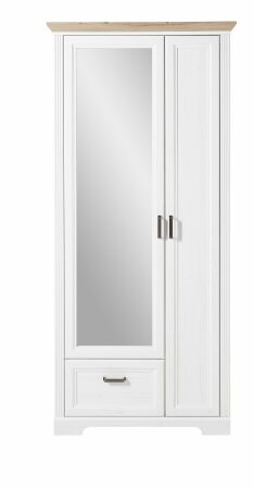 Předsíňový nábytek JASPER_ šatní skříň 30 B1 UH 03_ rozměry_ š/v/h_ 93/204/41 cm_ čelní pohled_ obr. 8