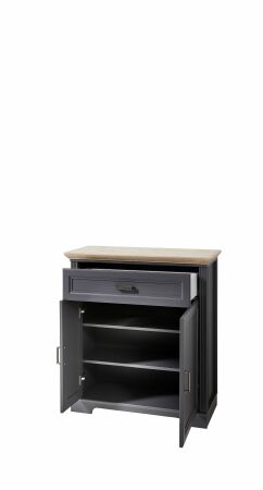 Předsíňový nábytek JASPER graphit_ botník 30 B1 GH 11_ rozměry_ š/v/h_ 93/102/41 cm_ otevřený_ vnitřní uspořádání_ obr. 12