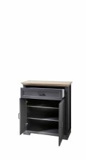 Předsíňový nábytek JASPER graphit_ botník 30 B1 GH 11_ rozměry_ š/v/h_ 93/102/41 cm_ otevřený_ vnitřní uspořádání_ obr. 8