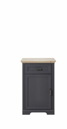 Předsíňový nábytek JASPER graphit_ botník 30 B1 GH 10_ rozměry_ š/v/h_ 65/102/41 cm_ čelní pohled_ obr. 10