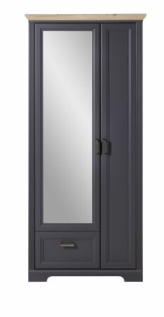 Předsíňový nábytek JASPER_ šatní skříň 30 B1 GH 03_ rozměry_ š/v/h_ 93/204/41 cm_ čelní pohled_ obr. 7