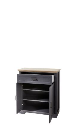 Předsíňový nábytek JASPER_ botník 30 B1 GH 11_ rozměry_ š/v/h_ 93/102/41 cm_ otevřený_ vnitřní uspořádání_ obr. 12