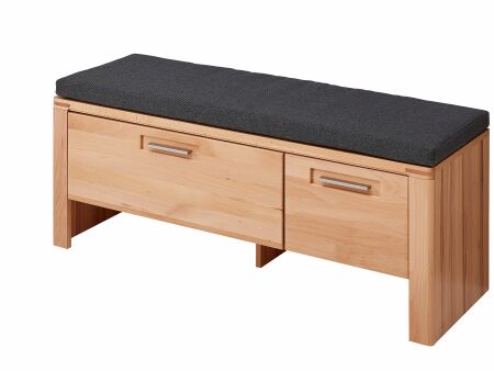 Předsíňový nábytek NATURA_ lavice na sezení s polštářem 32 18 FF 62_ rozměry š/v/h_ 120/48/40 cm_ šikmý pohled_ obr. 9