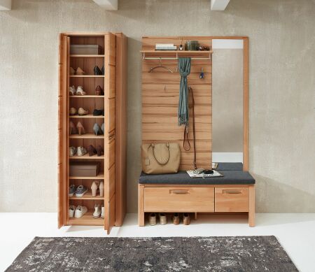 Předsíňový nábytek NATURA_ sestava 32 18 FF 83_ rozměry š/v/h_ 200/201/40 cm_ otevřená_ vnitřní uspořádání_ obr. 2