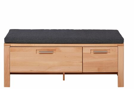 Předsíňový nábytek NATURA_ lavice na sezení s polštářem 32 18 FF 62_ rozměry š/v/h_ 120/48/40 cm_ čelní pohled_ obr. 7