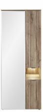 Předsíňový nábytek PRESTIGE_ šatní skříň 3T F7 VM 03_ š/v/h_ 82/204/38 cm_ čelní pohled_ LED osvětlení zapnuto_ obr. 8 Předsíňový nábytek PRESTIGE_ šatní skříň 3T F7 VM 03_ š/v/h_ 82/204/38 cm_ čelní pohled_ LED osvětlení zapnuto_ obr. 8