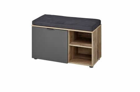 Předsíňový nábytek PRESTIGE_ lavice s polštářem na sezení 3T F7 VM 60_  š/v/h_ 82/51/38 cm_  šikmý pohled_ obr. 20