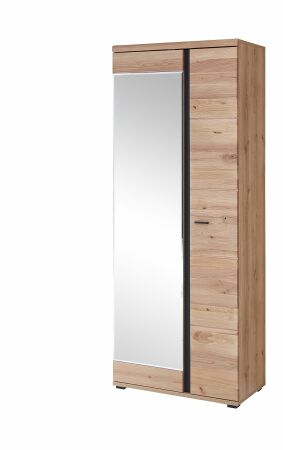 Předsíňový nábytek SAVOY_ šatní skříň 3L 12 HU 01_ rozměry š/v/h_ 80/203/40 cm_ šikmý pohled_ obr. 7