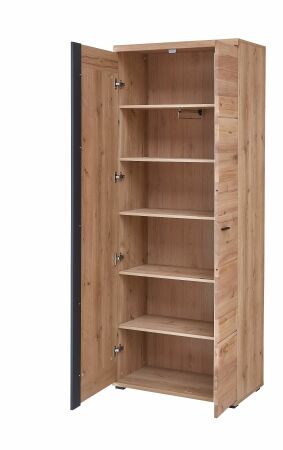 Předsíňový nábytek SAVOY_ šatní skříň 3L 12 HU 01_ rozměry š/v/h_ 80/203/40 cm_ otevřená_ vnitřní uspořádání_ obr. 8