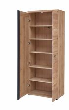 Předsíňový nábytek SAVOY_ šatní skříň 3L 12 HU 01_ rozměry š/v/h_ 80/203/40 cm_ otevřená_ vnitřní uspořádání_ obr. 8