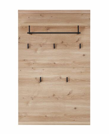 Předsíňový nábytek SAVOY_ závěsný šatní panel 3L 12 HU 40_  rozměry š/v/h_ 80/128/30 cm_ čelní pohled_ obr. 11