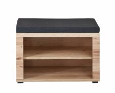 Předsíňový nábytek SAVOY_ lavice na sezení - botník 3L 12 HU 60_  rozměry š/v/h_ 80/53/40 cm_ čelní pohled_ obr. 14